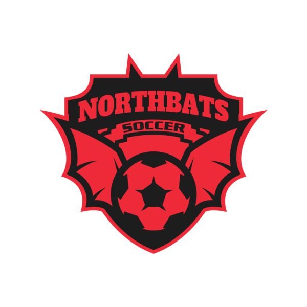 North bats Tournament Soccer logo template サムネイル