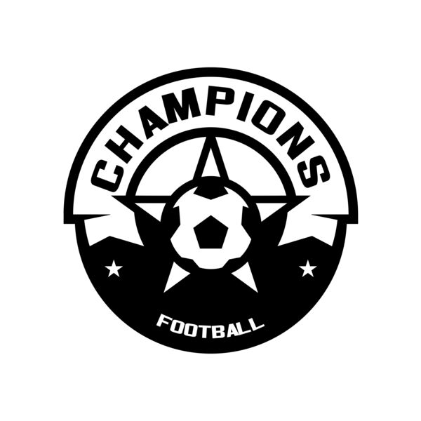 Champions Football logo template サムネイル