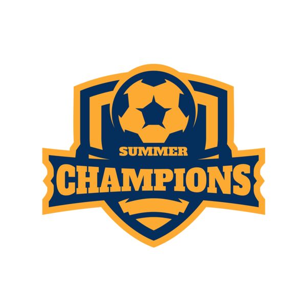 Champions Summer Soccer logo template サムネイル
