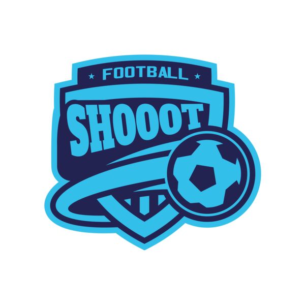 Shoot Football logo template サムネイル